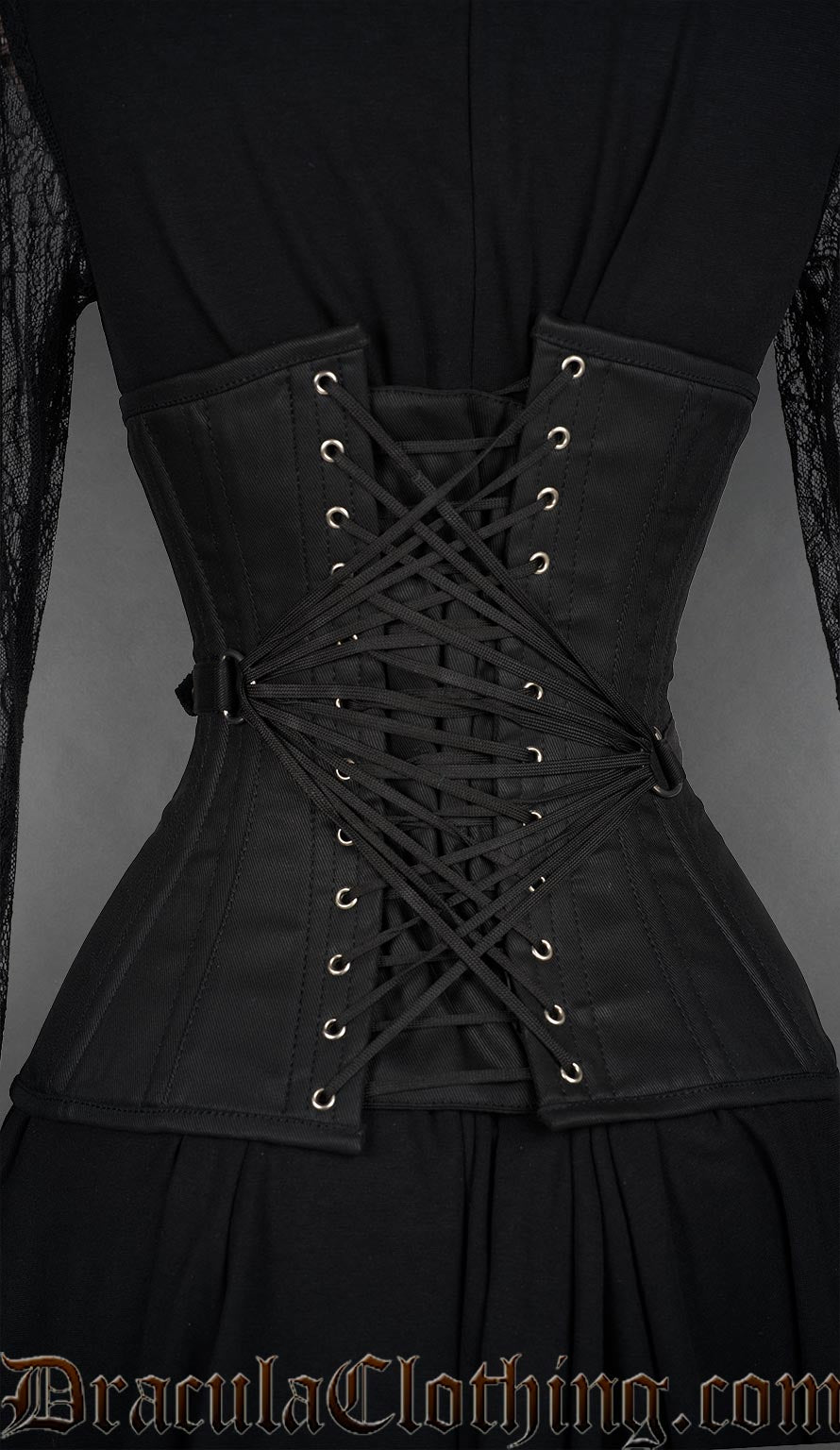 Fan Lacing Cotton Extreme Waist Corset