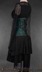 Fan Lacing Emerald Extreme Waist Corset
