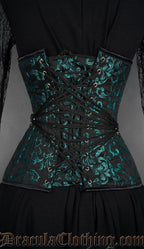 Fan Lacing Emerald Extreme Waist Corset