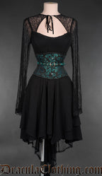 Fan Lacing Emerald Waist Cincher