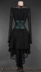 Fan Lacing Emerald Waist Cincher