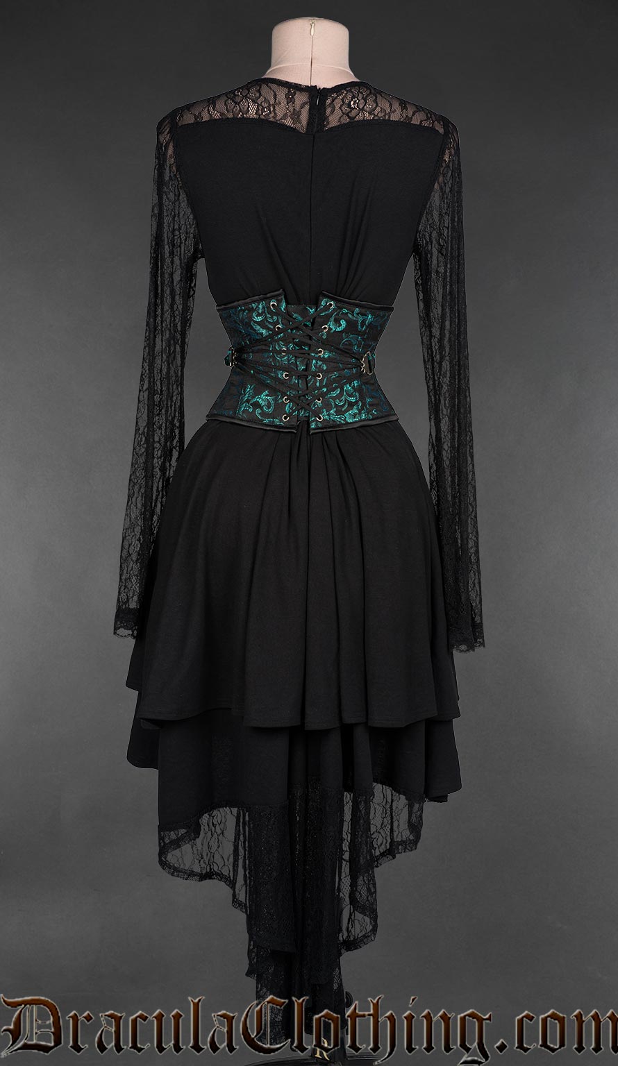Fan Lacing Emerald Waist Cincher