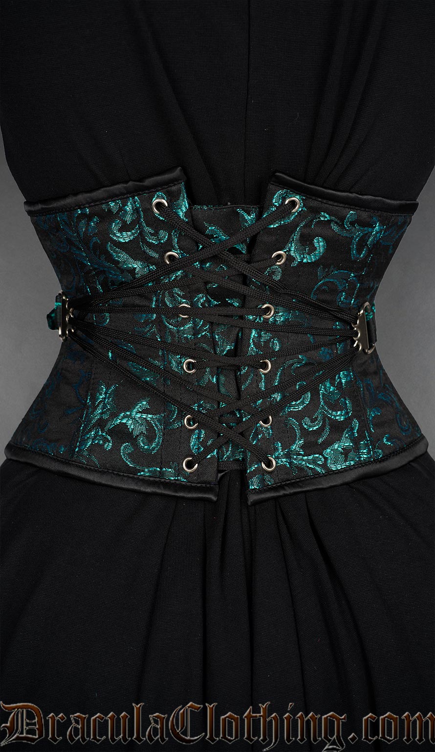 Fan Lacing Emerald Waist Cincher