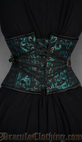 Fan Lacing Emerald Waist Cincher