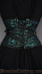 Fan Lacing Emerald Waist Cincher