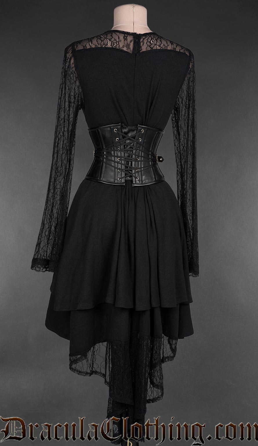 Fan Lacing Faux Leather Waist Cincher
