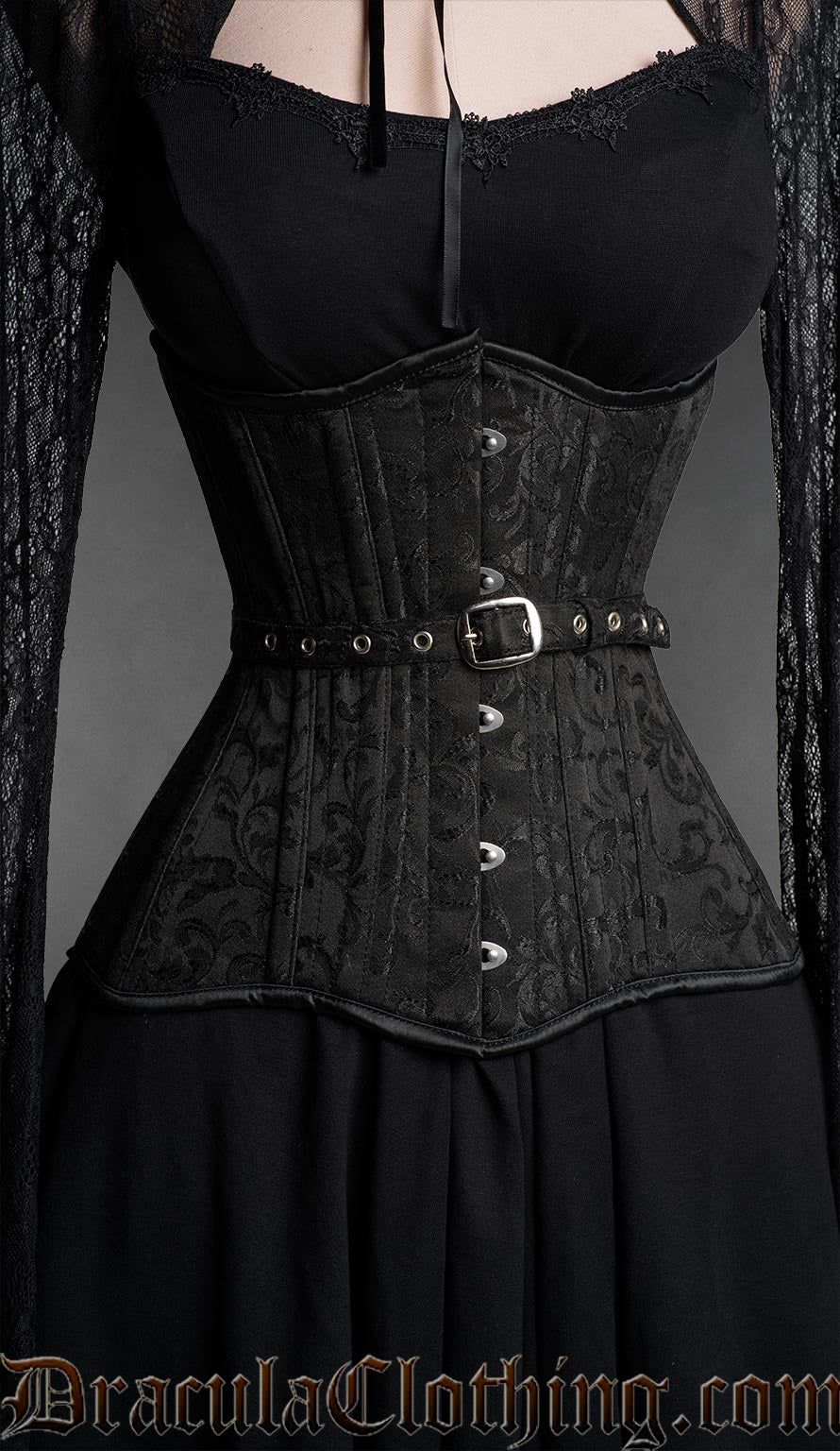 Fan Lacing Onyx Extreme Waist Corset