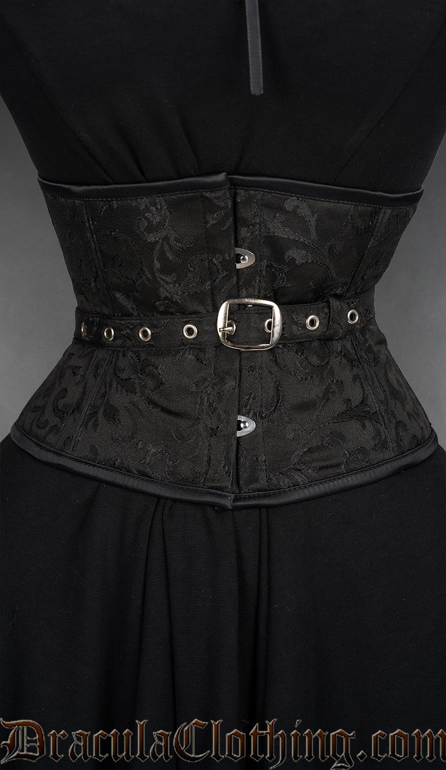 Fan Lacing Onyx Waist Cincher