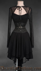 Fan Lacing Onyx Waist Cincher