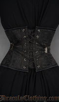 Fan Lacing Onyx Waist Cincher