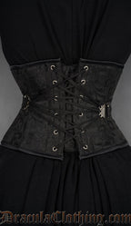Fan Lacing Onyx Waist Cincher