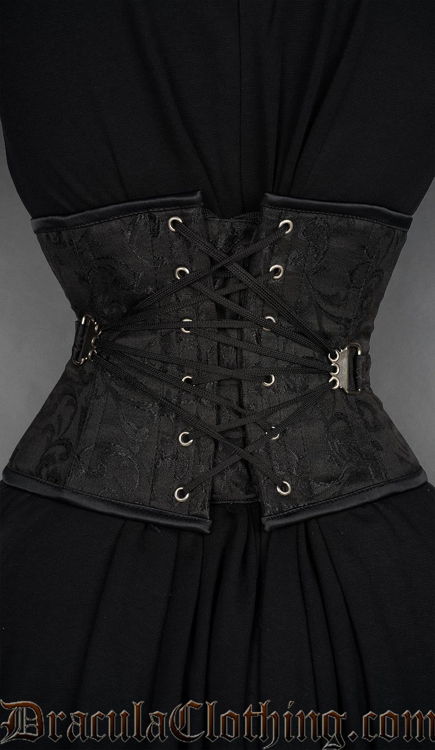 Fan Lacing Onyx Waist Cincher