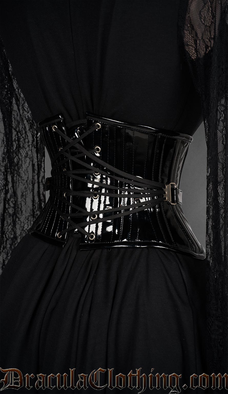 Fan Lacing PVC Extreme Waist Cincher