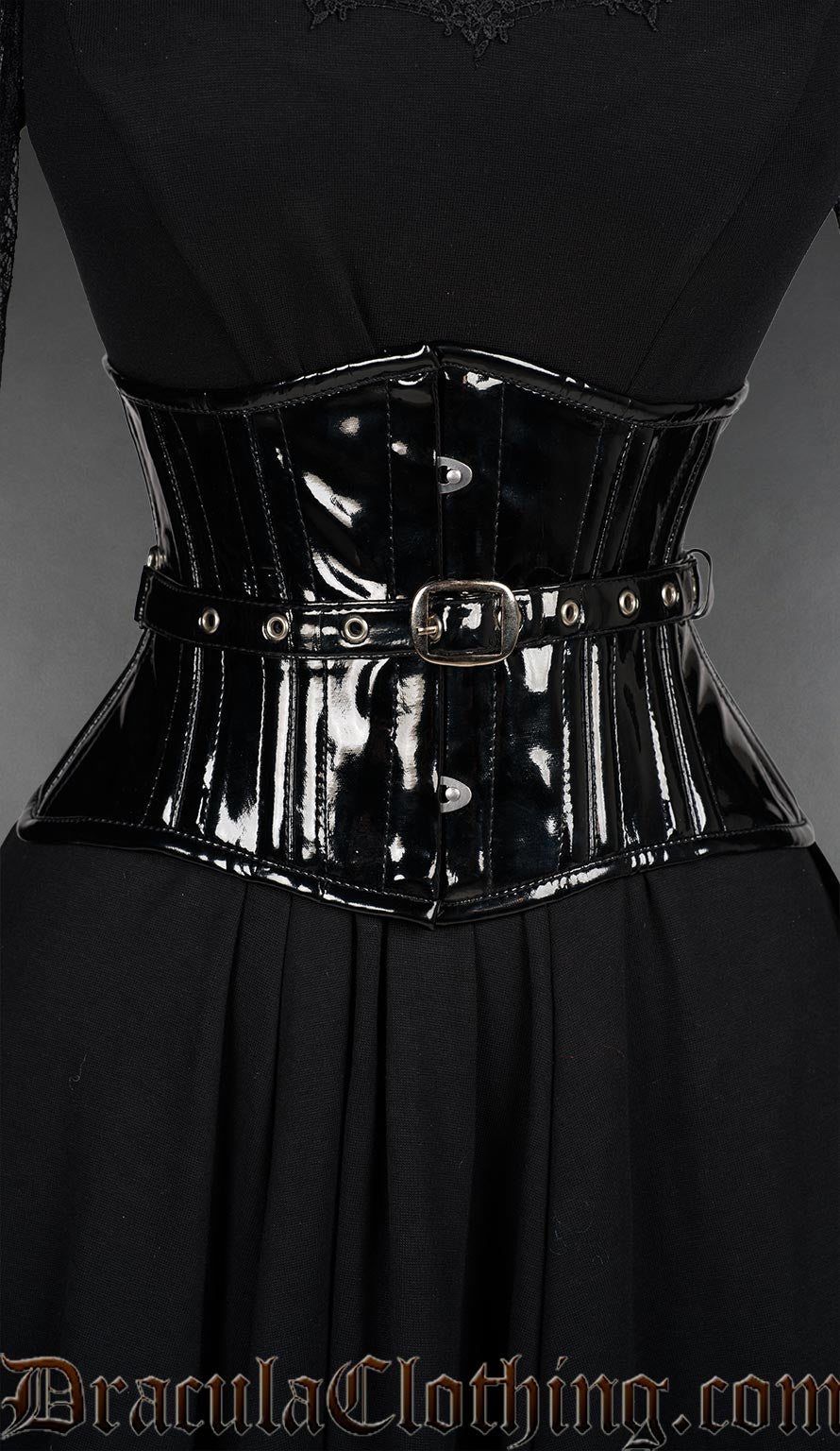 Fan Lacing PVC Extreme Waist Cincher