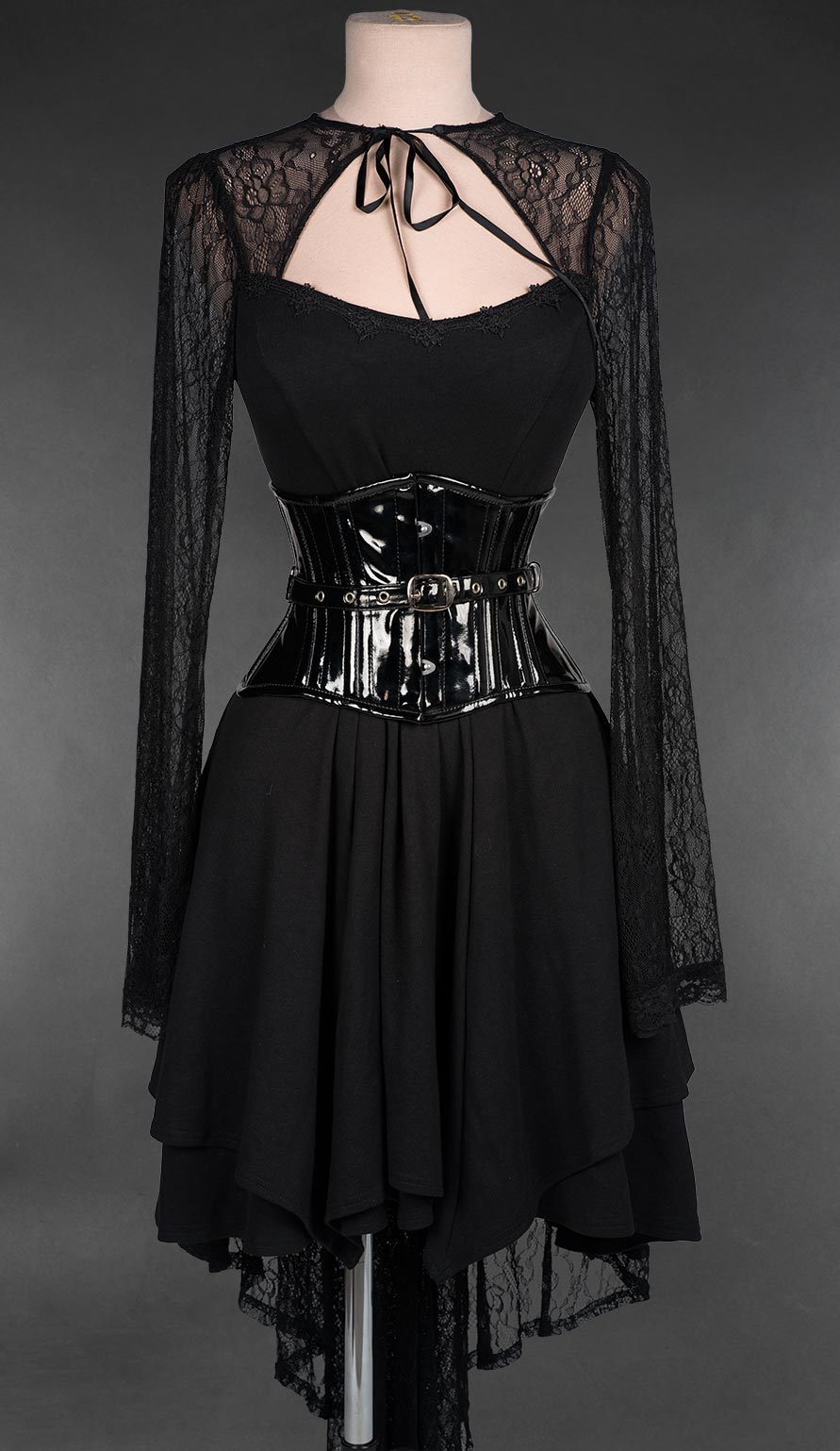 Fan Lacing PVC Extreme Waist Cincher