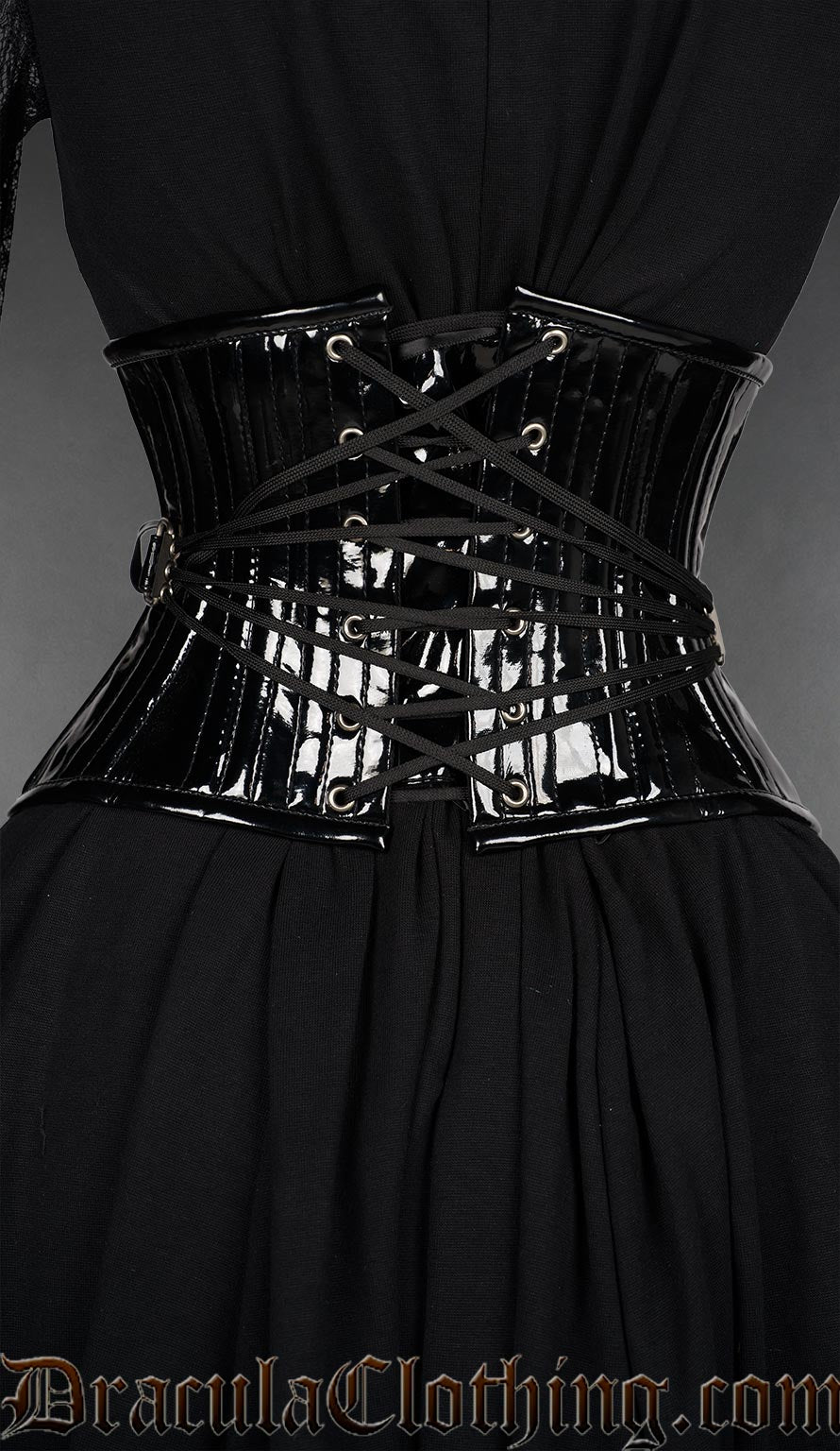 Fan Lacing PVC Extreme Waist Cincher