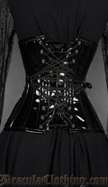 Fan Lacing PVC Extreme Waist Corset