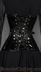 Fan Lacing PVC Extreme Waist Corset