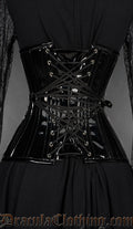 Fan Lacing PVC Extreme Waist Corset