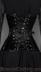 Fan Lacing PVC Extreme Waist Corset