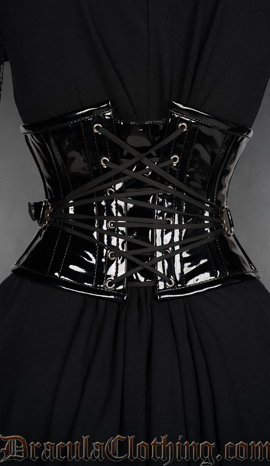 Fan Lacing PVC Waist Cincher