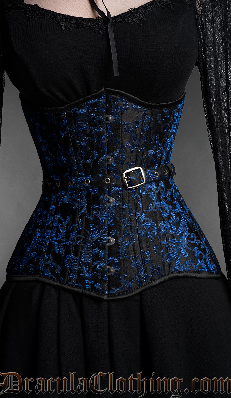 Fan Lacing Sapphire Extreme Waist Corset