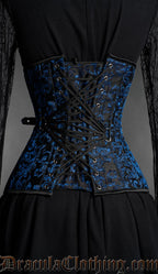 Fan Lacing Sapphire Extreme Waist Corset