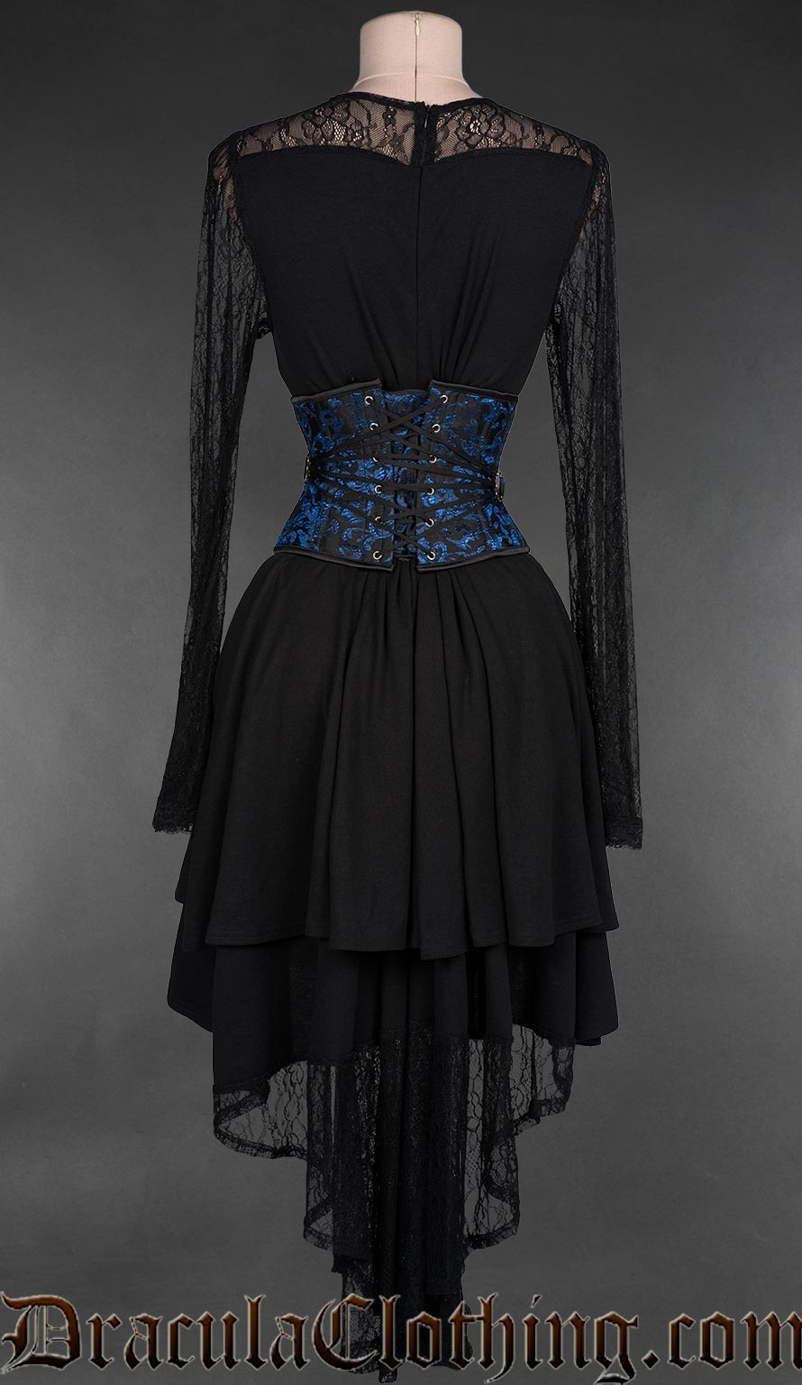 Fan Lacing Sapphire Waist Cincher