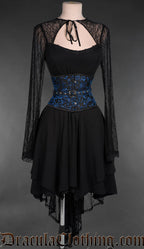 Fan Lacing Sapphire Waist Cincher