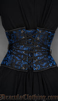 Fan Lacing Sapphire Waist Cincher