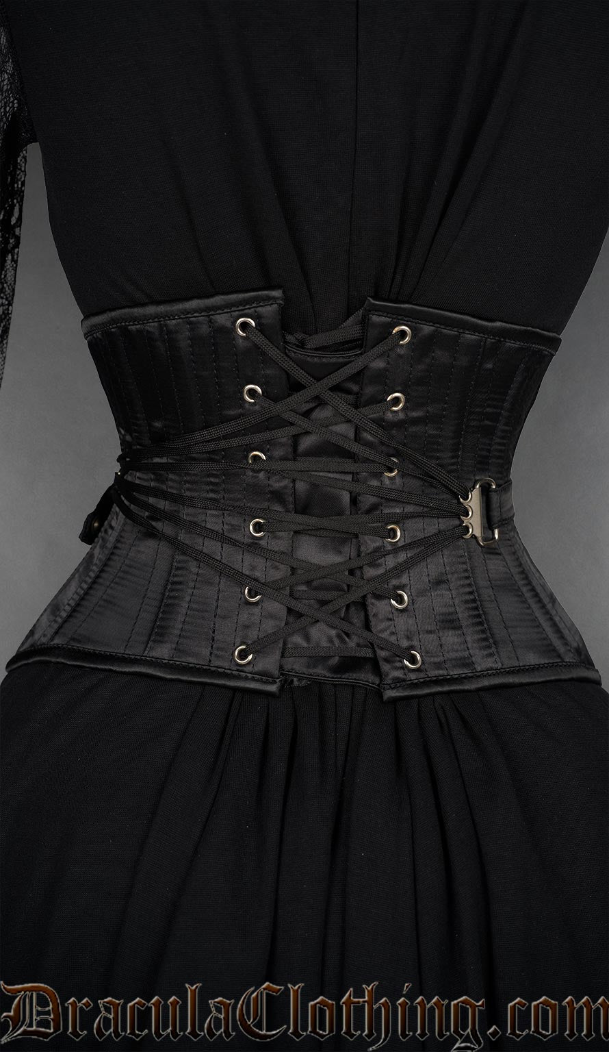 Fan Lacing Satin Extreme Waist Cincher