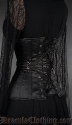 Fan Lacing Satin Extreme Waist Corset