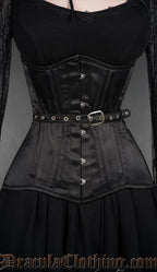 Fan Lacing Satin Extreme Waist Corset