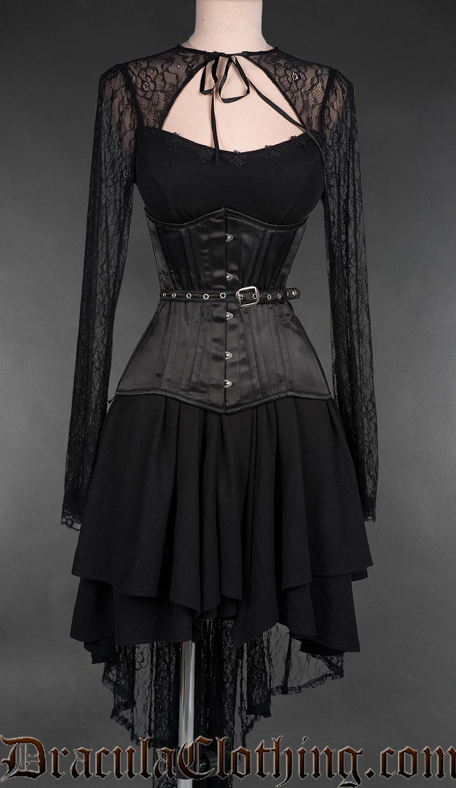 Fan Lacing Satin Extreme Waist Corset