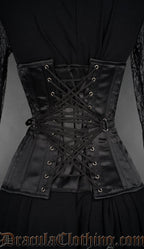 Fan Lacing Satin Extreme Waist Corset