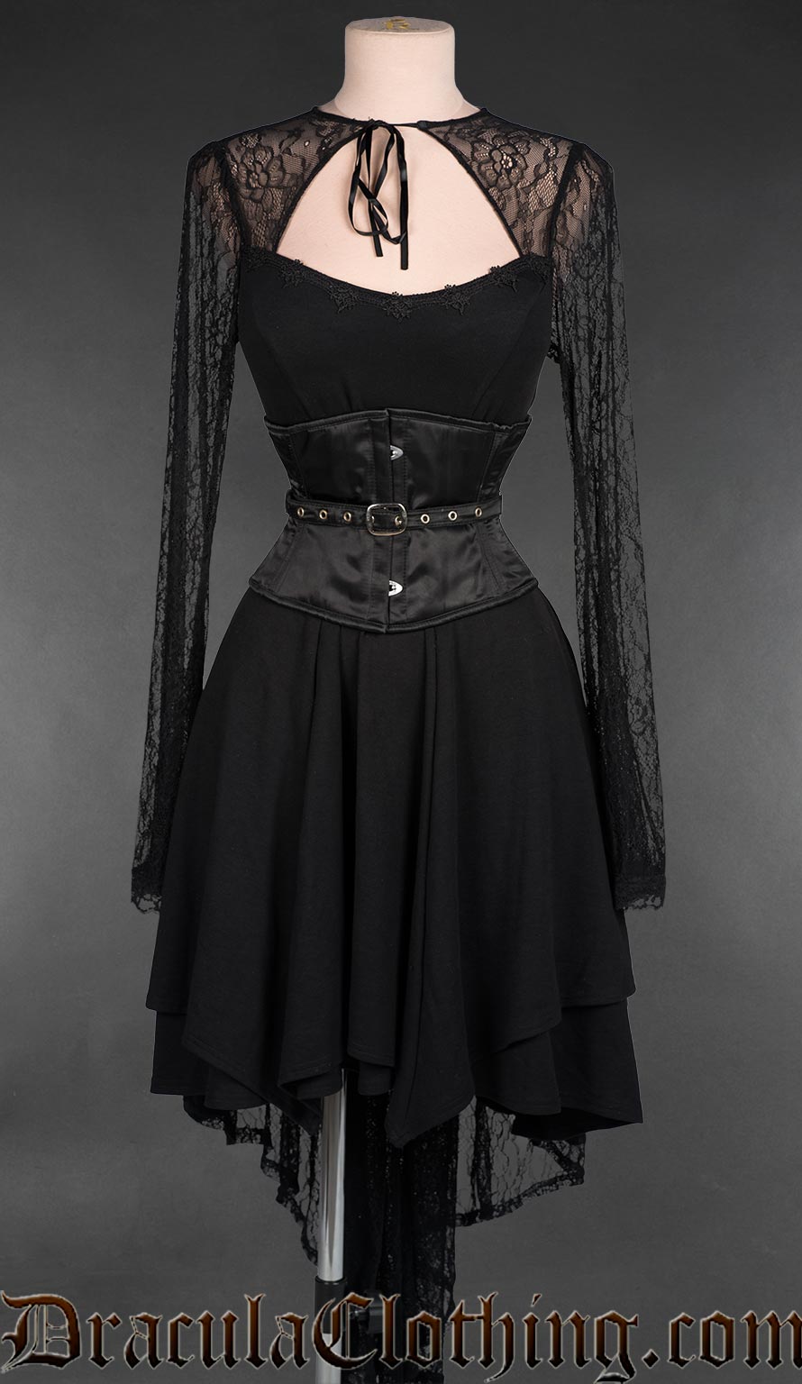 Fan Lacing Satin Waist Cincher