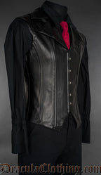 Faux Leather Classic Corset Vest