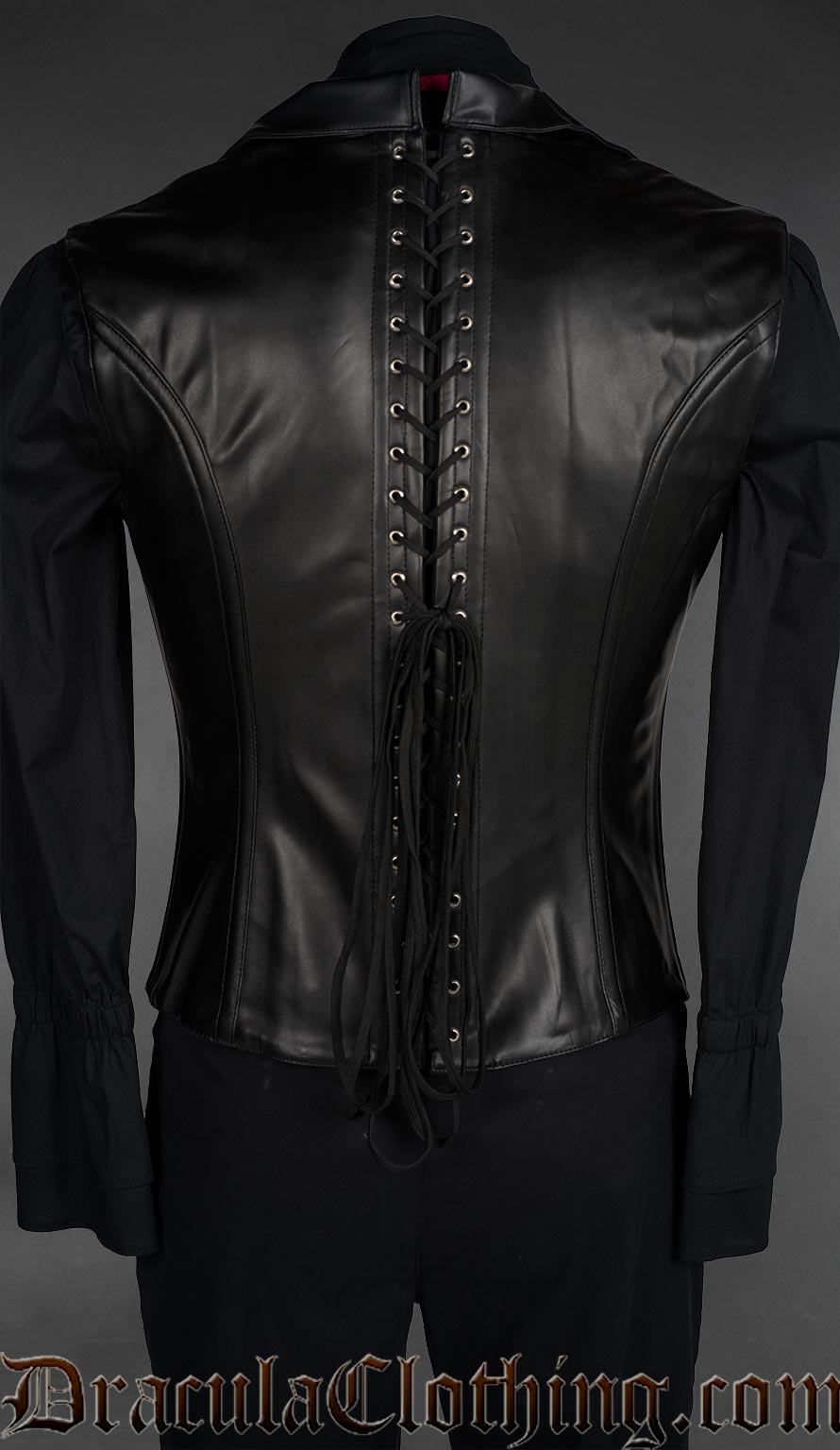 Faux Leather Classic Corset Vest