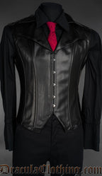 Faux Leather Classic Corset Vest