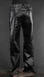 Faux Leather Spiked Pants