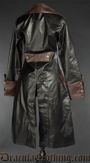 Faux Leather Steampunk Princess Coat