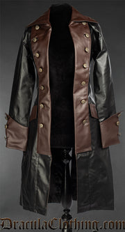 Faux Leather Steampunk Princess Coat