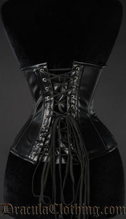 Faux Leather Underbust Corset