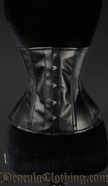 Faux Leather Underbust Corset