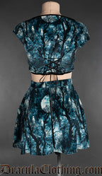 Full Moon Velvet Short Skirt