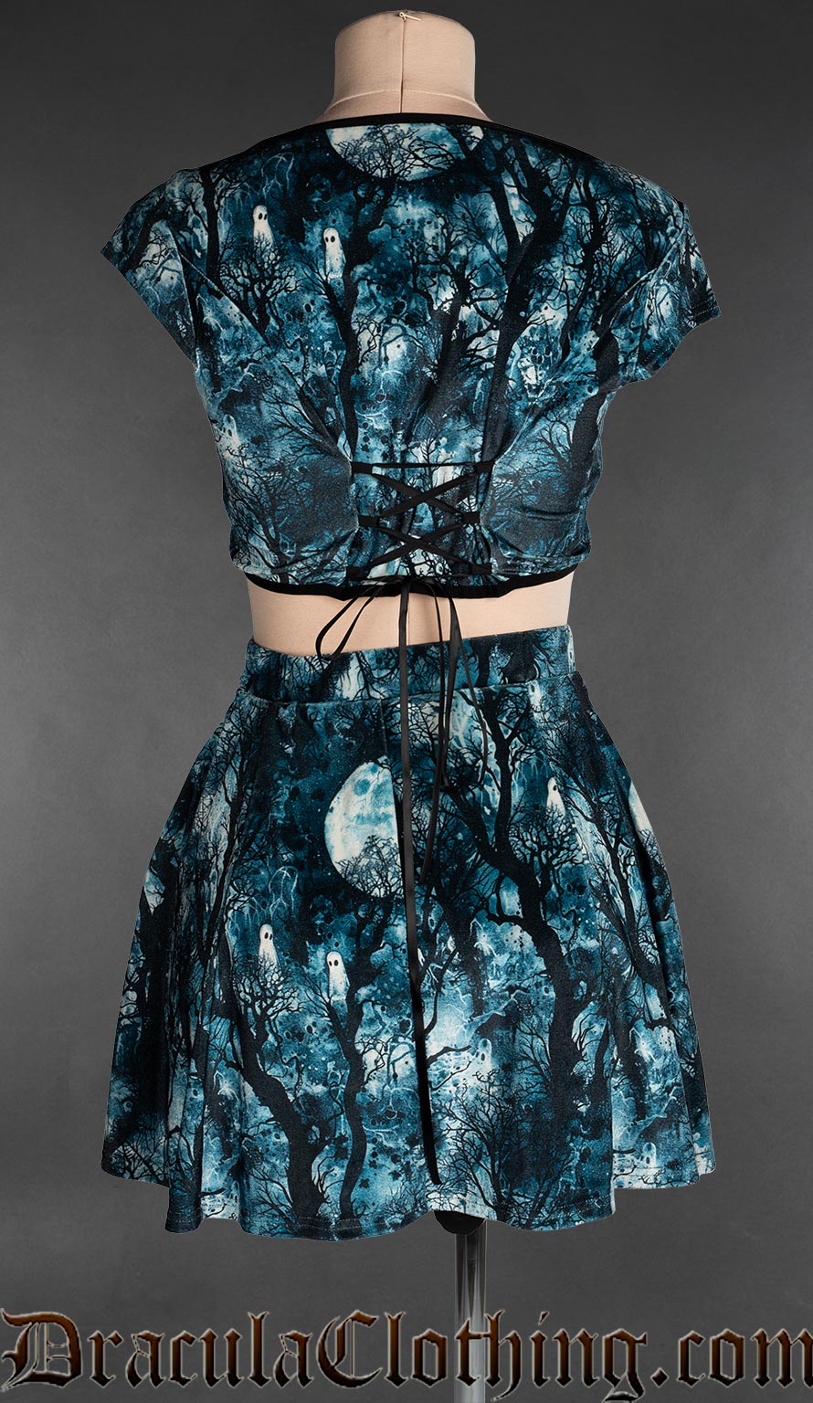 Full Moon Velvet Short Skirt