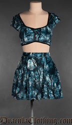 Full Moon Velvet Short Skirt