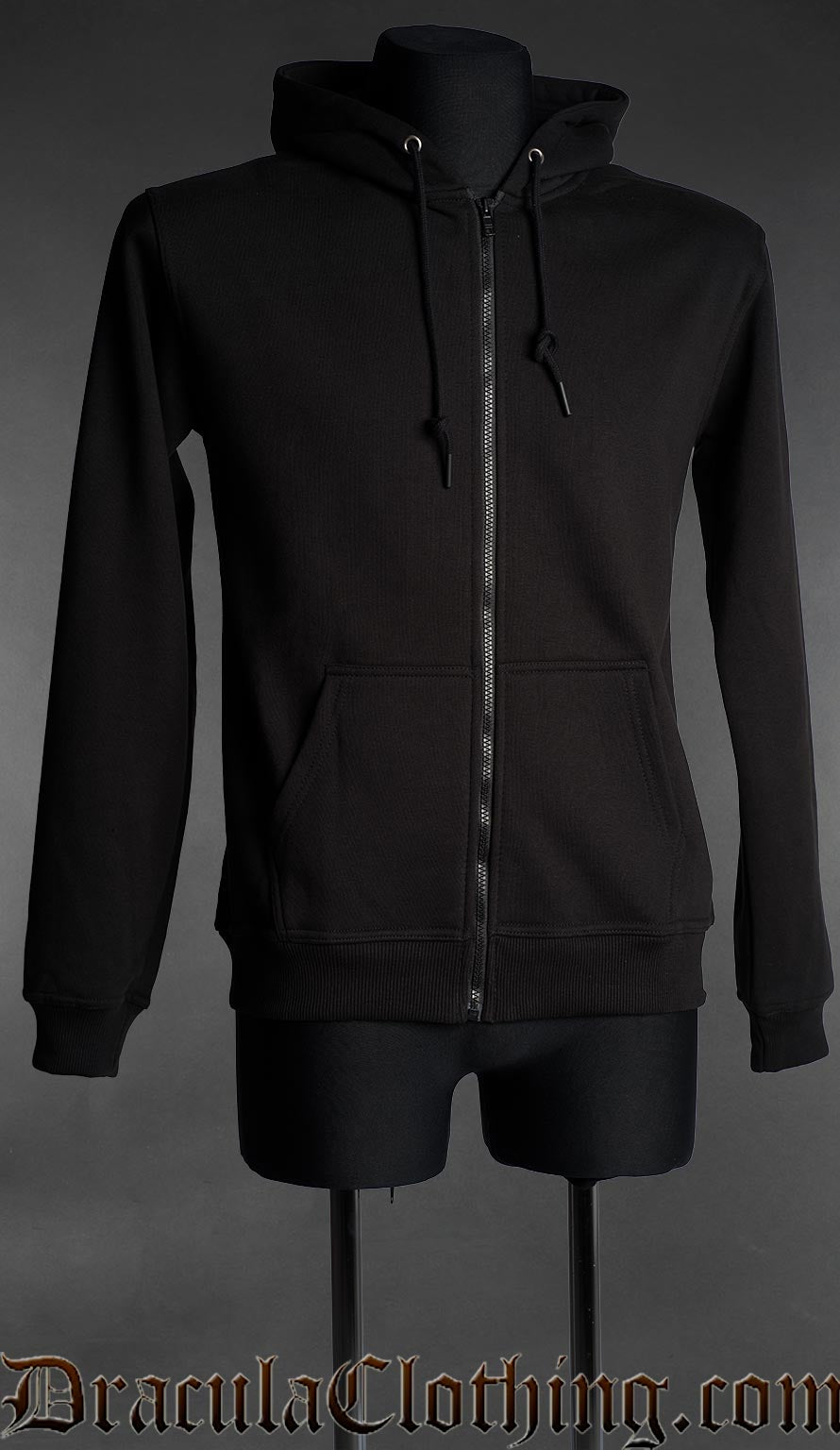 Gentlemen Black Cotton Hoodie 400 GSM
