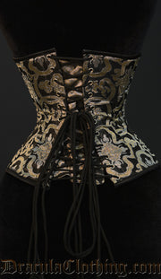 Gold Brocade Clasp Corset