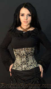 Gold Brocade Clasp Corset